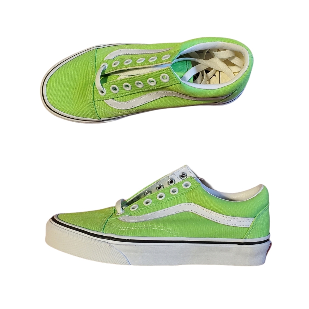 New Vans Old Skool Shoes Neon Green